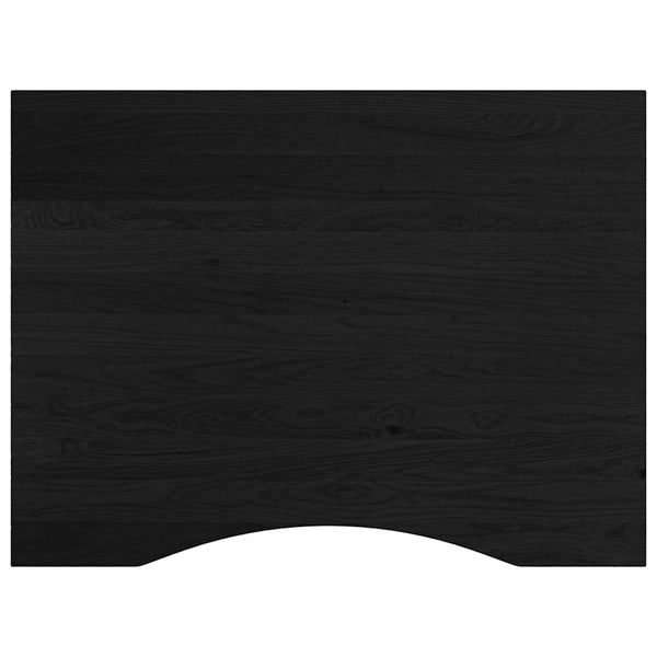 Werkbank Dunkelbraun Eiche Massivholz 80x60 cm