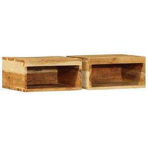 TV-Wandschränke Akazie Massivholz 2er Set
