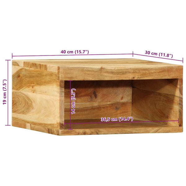TV-Wandschränke Akazie Massivholz 2er Set