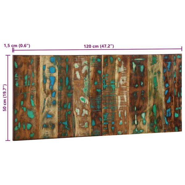 Mehrfarbiges Kopfteil 120 cm Altholz