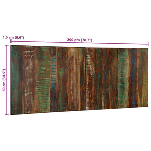 Massivholz Kopfteil Mehrfarbig 200 cm