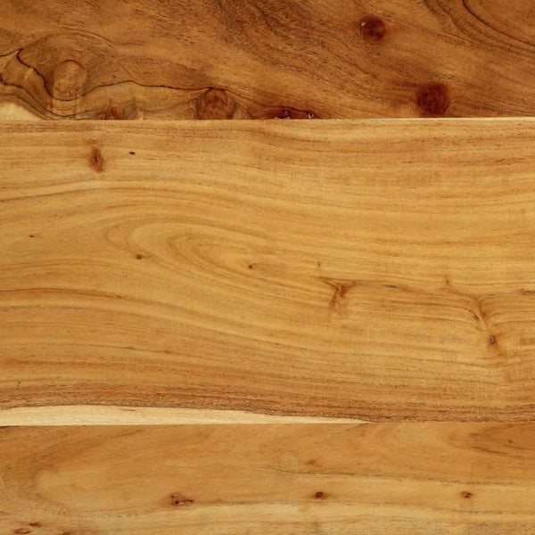 Kopfteil 120 cm Akazie Massivholz & Eisen