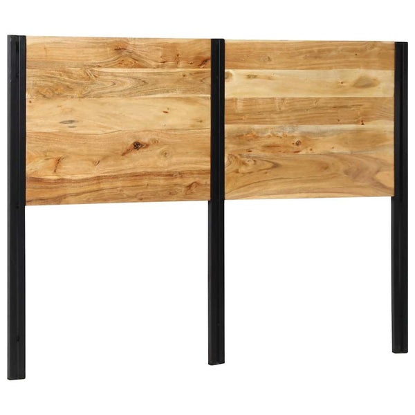 Kopfteil 140 cm Akazie Massivholz & Eisen