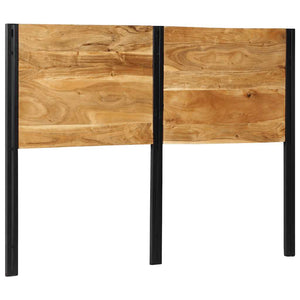 Kopfteil 140 cm Akazie Massivholz & Eisen