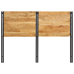 Kopfteil 140 cm Akazie Massivholz & Eisen