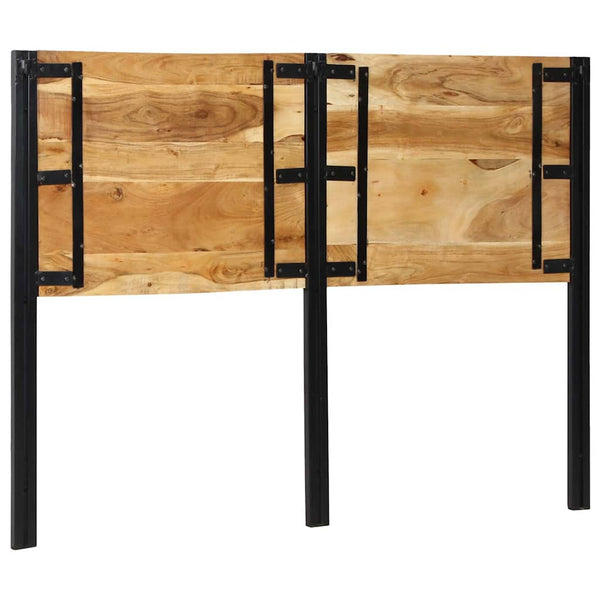 Kopfteil 140 cm Akazie Massivholz & Eisen