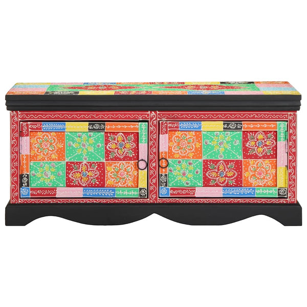 Mehrfarbiger Couchtisch Mango Massivholz 90x50 cm