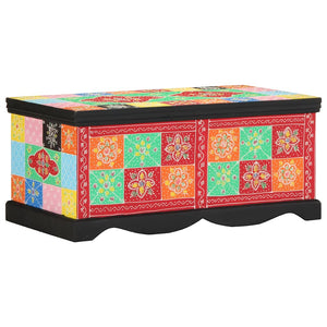 Mehrfarbiger Couchtisch Mango Massivholz 90x50 cm