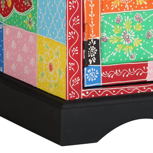 Mehrfarbiger Couchtisch Mango Massivholz 90x50 cm
