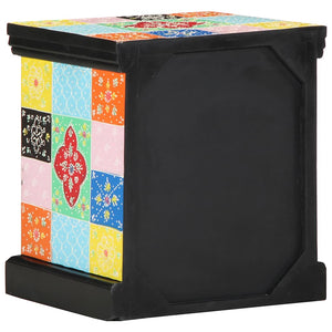 Massivholz Mango Nachttisch Mehrfarbig