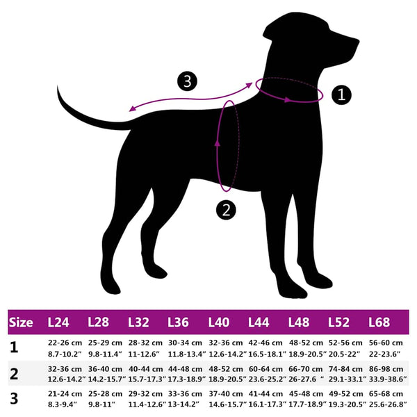 vidaXL Dog Coat with Harness Waterproof Reflective Red L44