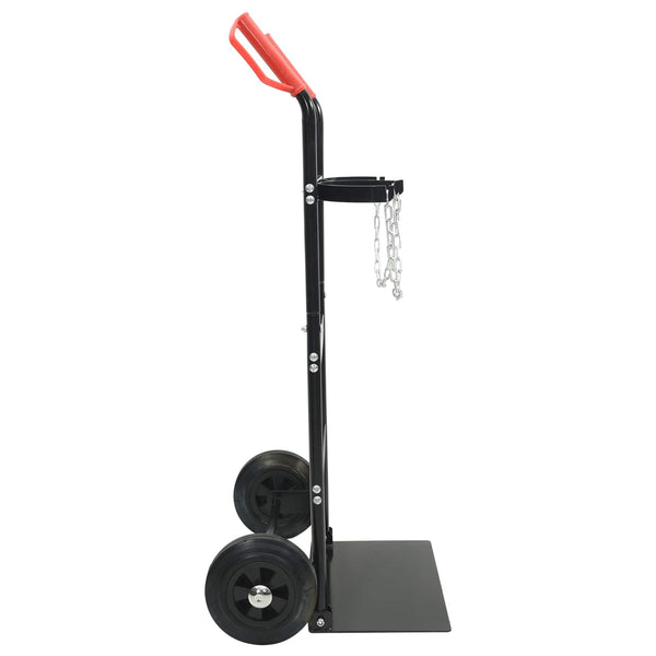 Handwagen Stahl Schwarz Rot 110 cm
