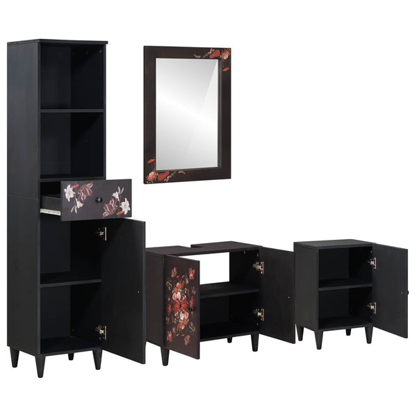 Mango Badezimmerschrank Set mit Schubladen