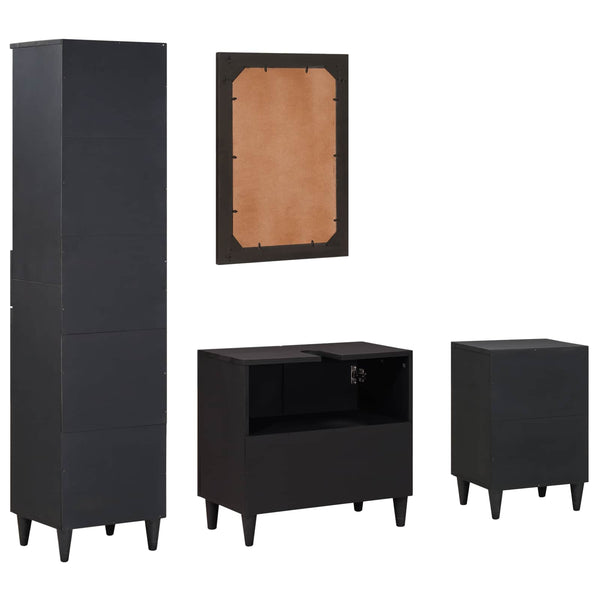 Mango Badezimmerschrank Set mit Schubladen