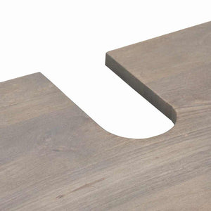 vidaXL Bathroom Cabinet Set Wall-mounted 3 pcs Grey Solid Mango Wood