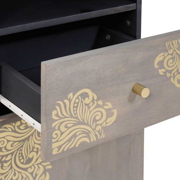 vidaXL Bathroom Cabinet Set Wall-mounted 3 pcs Grey Solid Mango Wood