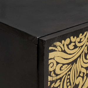 vidaXL Bathroom Cabinet Set with Shelf 3 pcs Black 180 x 33 x 75 cm