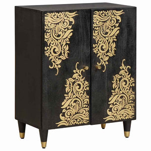 vidaXL Bathroom Cabinet Set with Shelf 3 pcs Black 180 x 33 x 75 cm