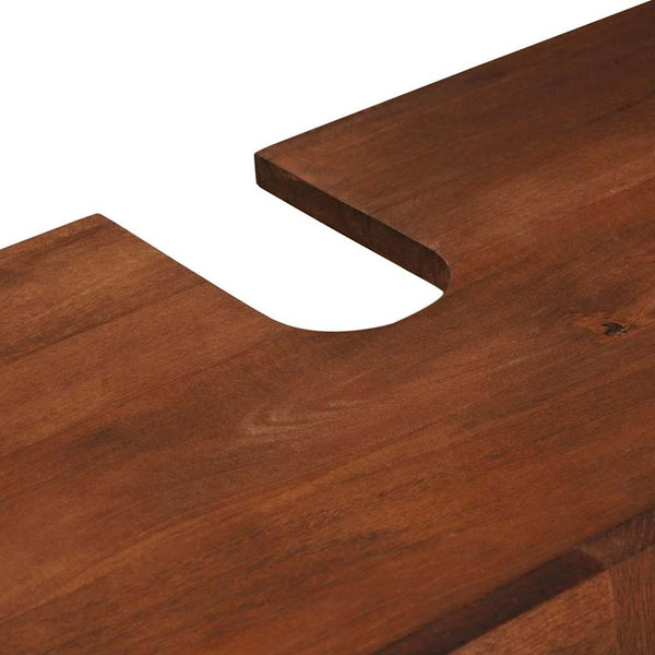 vidaXL Bathroom Cabinet Set 4 Pieces Brown and Black Solid Mango Wood