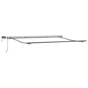 vidaXL Manual Awning with LEDs Wine Red 500x300 cm