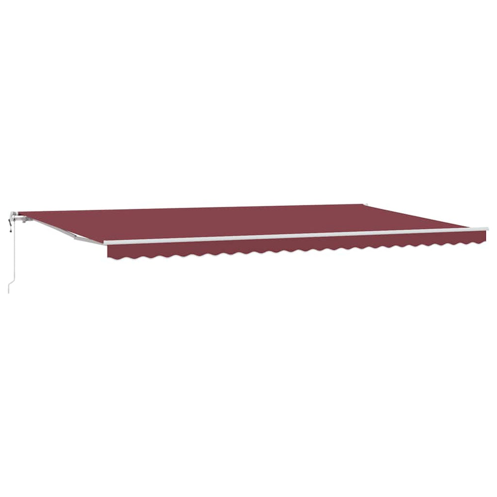 vidaXL Awning Automatic Burgundy 600x300 cm