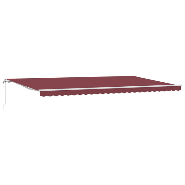 vidaXL Awning Automatic Burgundy 600x300 cm
