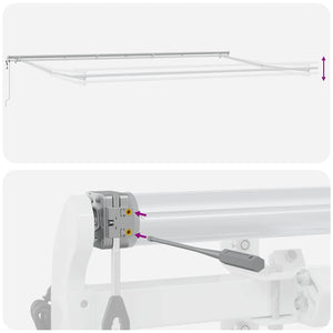 vidaXL Awning Automatic Burgundy 600x300 cm