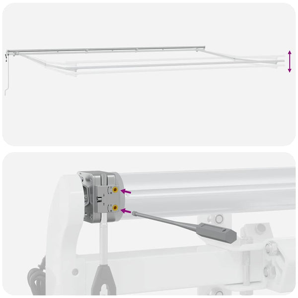 vidaXL Awning Automatic Burgundy 600x300 cm