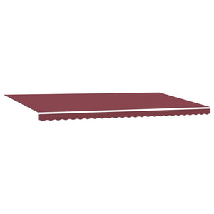 vidaXL Automatic Awning with LEDs Wine Red 600x300 cm