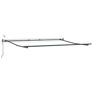 vidaXL Awning Automatic with LEDs Brown 400x300 cm