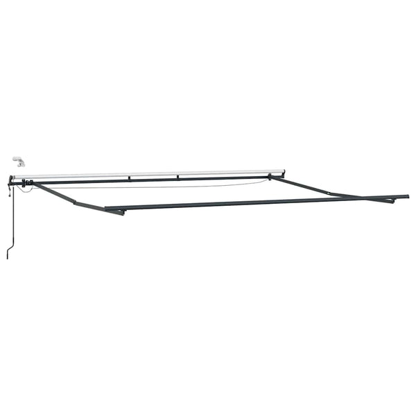 vidaXL Awning Automatic with LEDs Brown 400x300 cm
