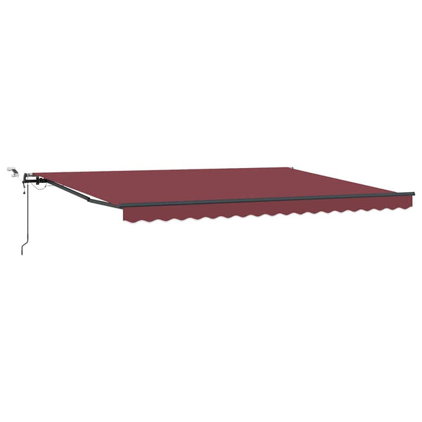 vidaXL Awning Automatic with LEDs Brown 450x300 cm