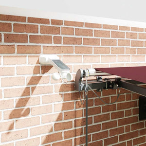 vidaXL Awning Automatic with LEDs Brown 450x300 cm