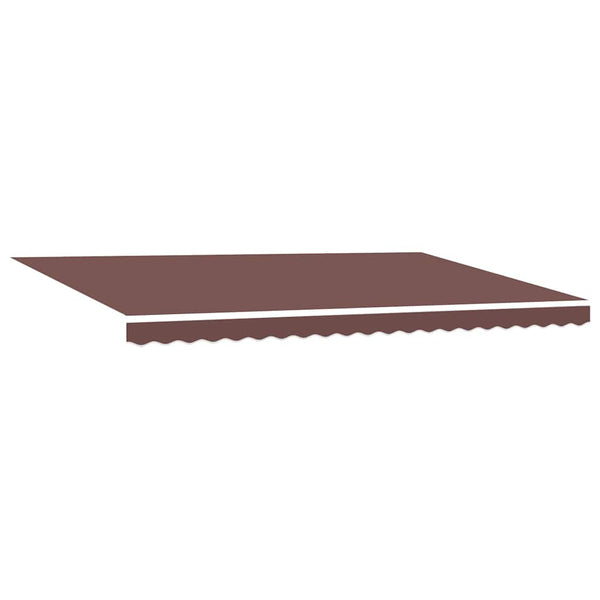 vidaXL Manual Awning with LEDs Brown 500x300 cm