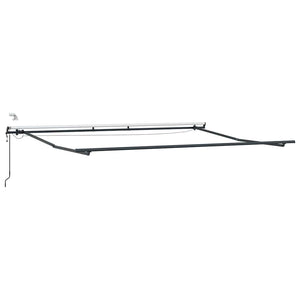 vidaXL Automatic Awning with LEDs Brown 500x300 cm