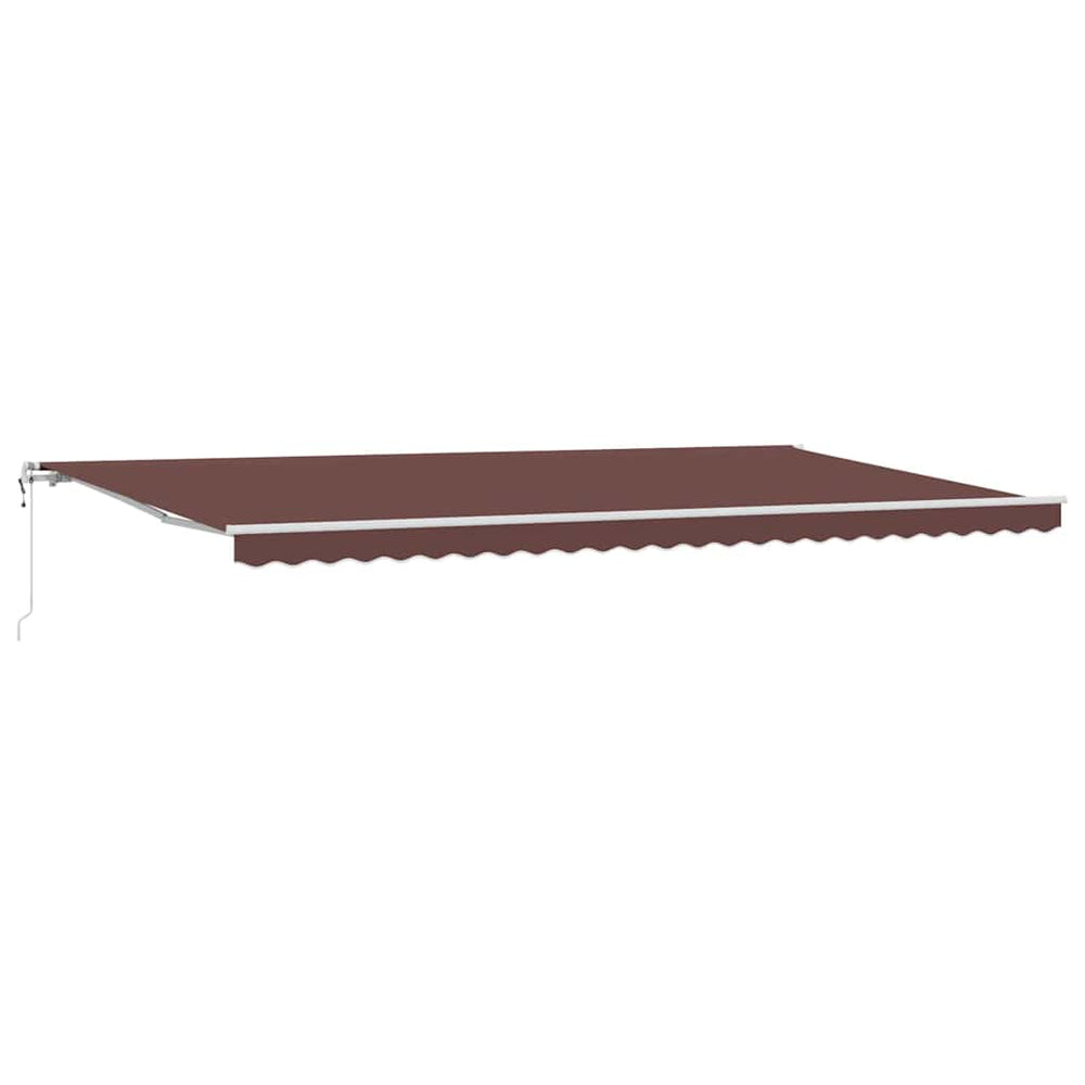 vidaXL Awning Automatic Brown 600x300 cm