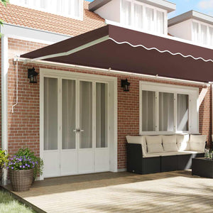 vidaXL Awning Automatic Brown 600x300 cm