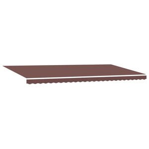vidaXL Manual Awning with LEDs Brown 600x300 cm
