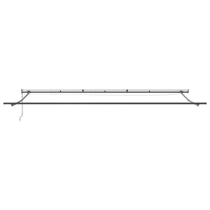 vidaXL Automatic Awning with LEDs Brown 600x300 cm
