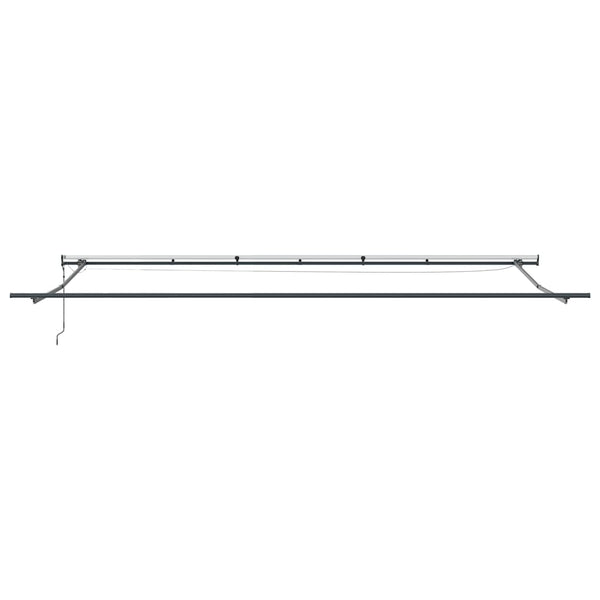 vidaXL Automatic Awning with LEDs Brown 600x300 cm