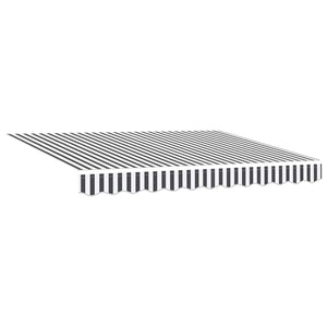 vidaXL Automatic Awning with LEDs Anthracite & White 300x250 cm