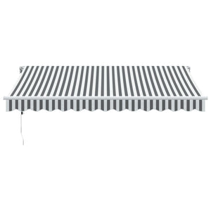 vidaXL Awning Automatic Anthracite & White 350x250 cm