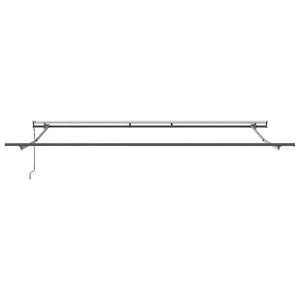 vidaXL Automatic Awning Anthracite and White 400x300 cm
