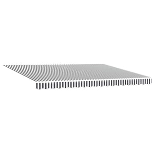 vidaXL Automatic Awning Anthracite and White 450x300 cm
