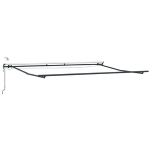 vidaXL Automatic Awning with LEDs Anthracite & White 450x300 cm