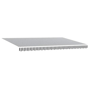 vidaXL Manual Awning with LEDs Anthracite & White 500x300 cm