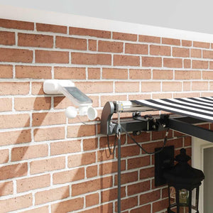 vidaXL Automatic Awning with LEDs Anthracite & White 500x300 cm