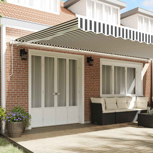 vidaXL Retractable Awning Anthracite and White 600x300 cm