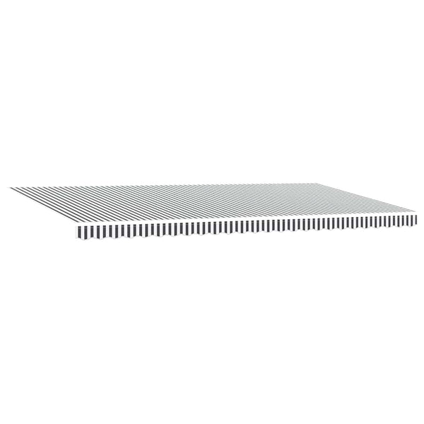 vidaXL Retractable Awning Anthracite and White 600x300 cm
