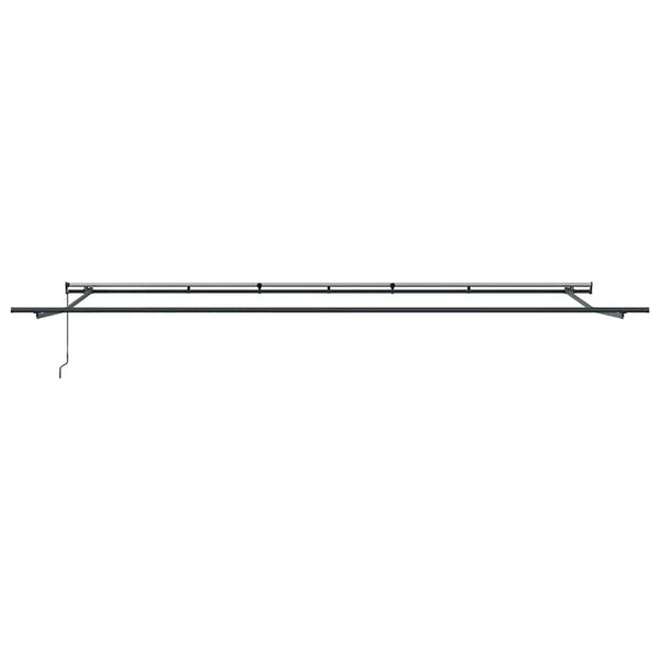 vidaXL Manual Awning Anthracite and White 600x300 cm